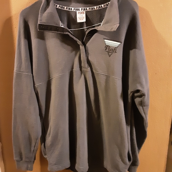 Victoria's Secret Pink Varsity Crew Pullover Med. - Picture 3 of 7